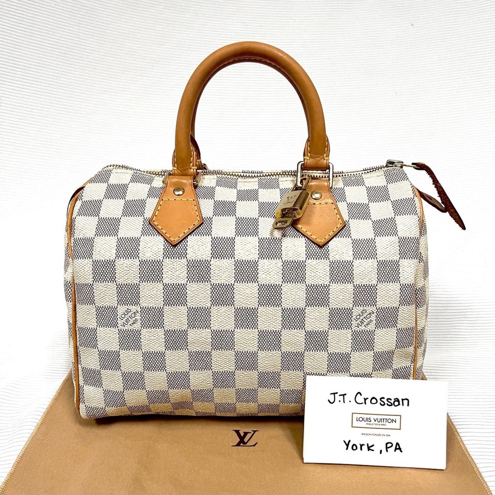AUTH. Louis Vuitton Damier Azur Speedy 25 - BEAUTIFUL Condition!